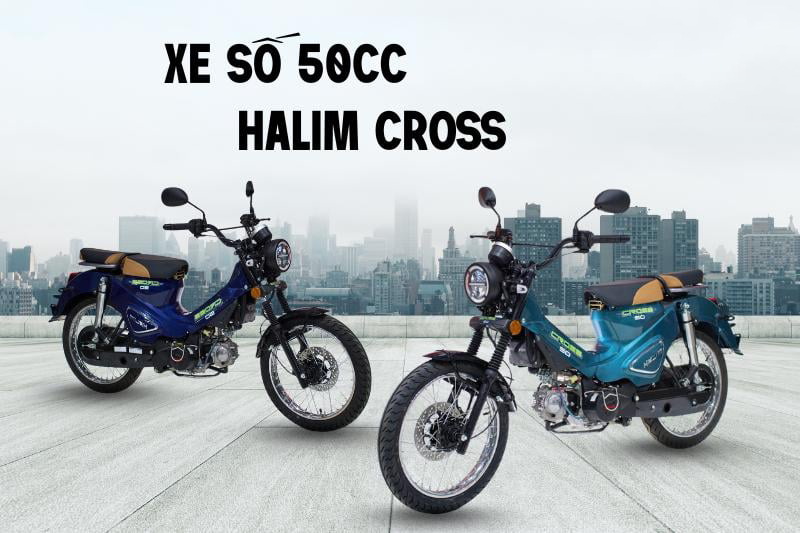 Xe số 50cc Halim Cross có khả năng vận hành bền bỉ