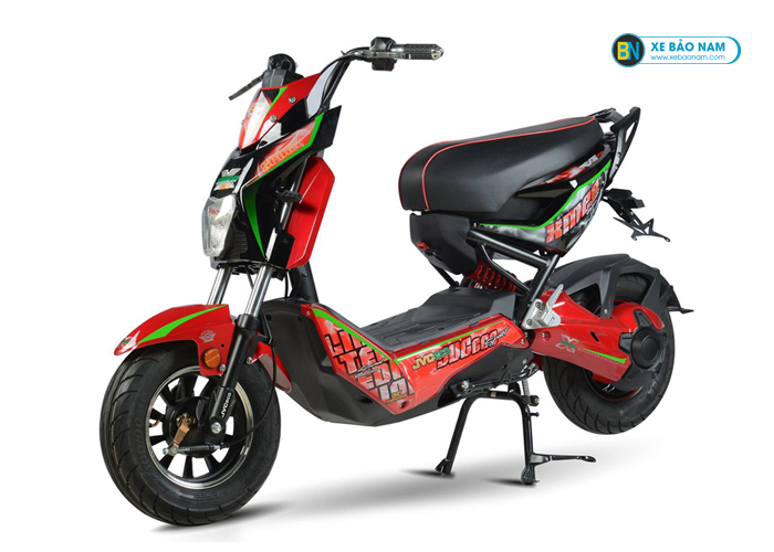 Xe đạp điện X-men JVC Eco màu đỏ giá tốt nhất thị trường 2019. Khuyến mãi  nhiều phần quà