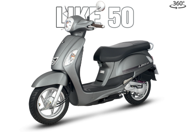 Xe Ga 50cc Kymco Like Xám New (Chân chống điện)