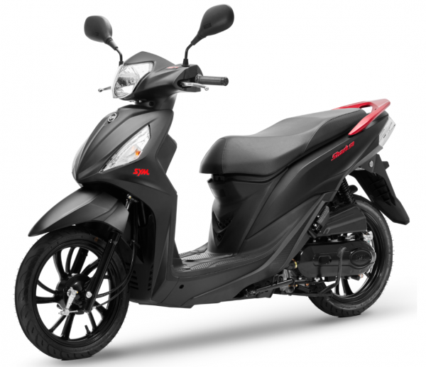 Xe Máy Sym Shark 50cc FI màu Đen Nhám