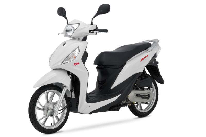 Xe Ga Sym Shark 50cc Màu Trắng