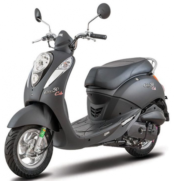 Xe máy Sym Elite 50cc Xám Nhám