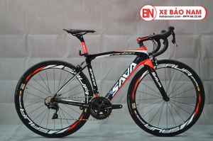 Xe đua đạp Sava Pro 6.0 màu đen đỏ
