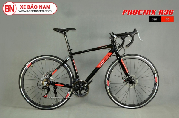 Xe đạp đua Phoenix R36 màu đen đỏ