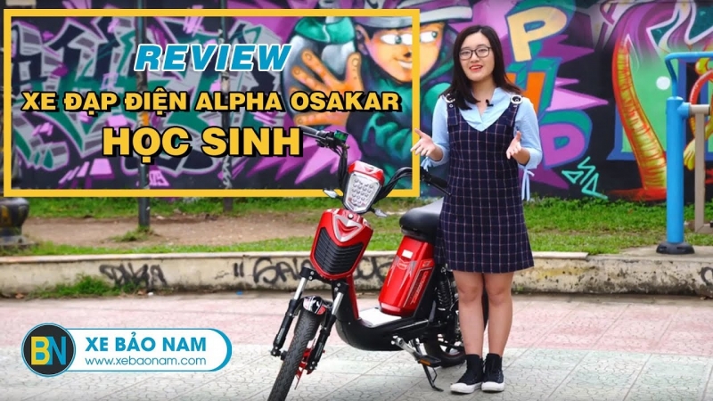 Xe đạp điện Alpha Osakar học sinh ► Xe đạp điện tiện lợi tốt nhất 2019