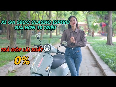Giới thiệu Xe Ga 50cc Espero Chính Hãng Detech Mới Nhất 2023 Giá Hơn 10 Triệu Đồng | 0979662288